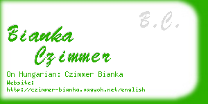 bianka czimmer business card